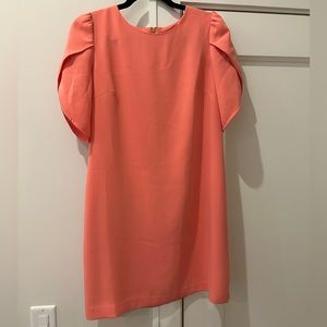 Cynthia Steffe Peach Pink Shift Dress size 4
